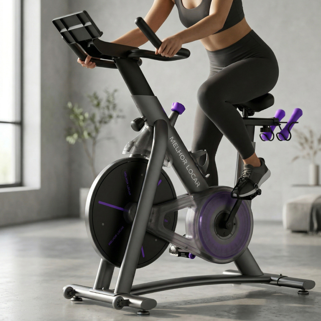 Detalhe da Bike Spinning Melhor Locar